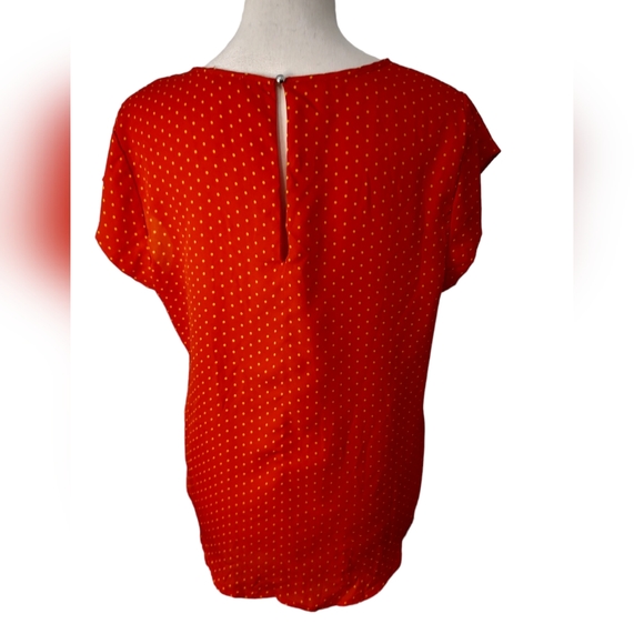 Size L Lily White red small polka dot shirt - Picture 7 of 8